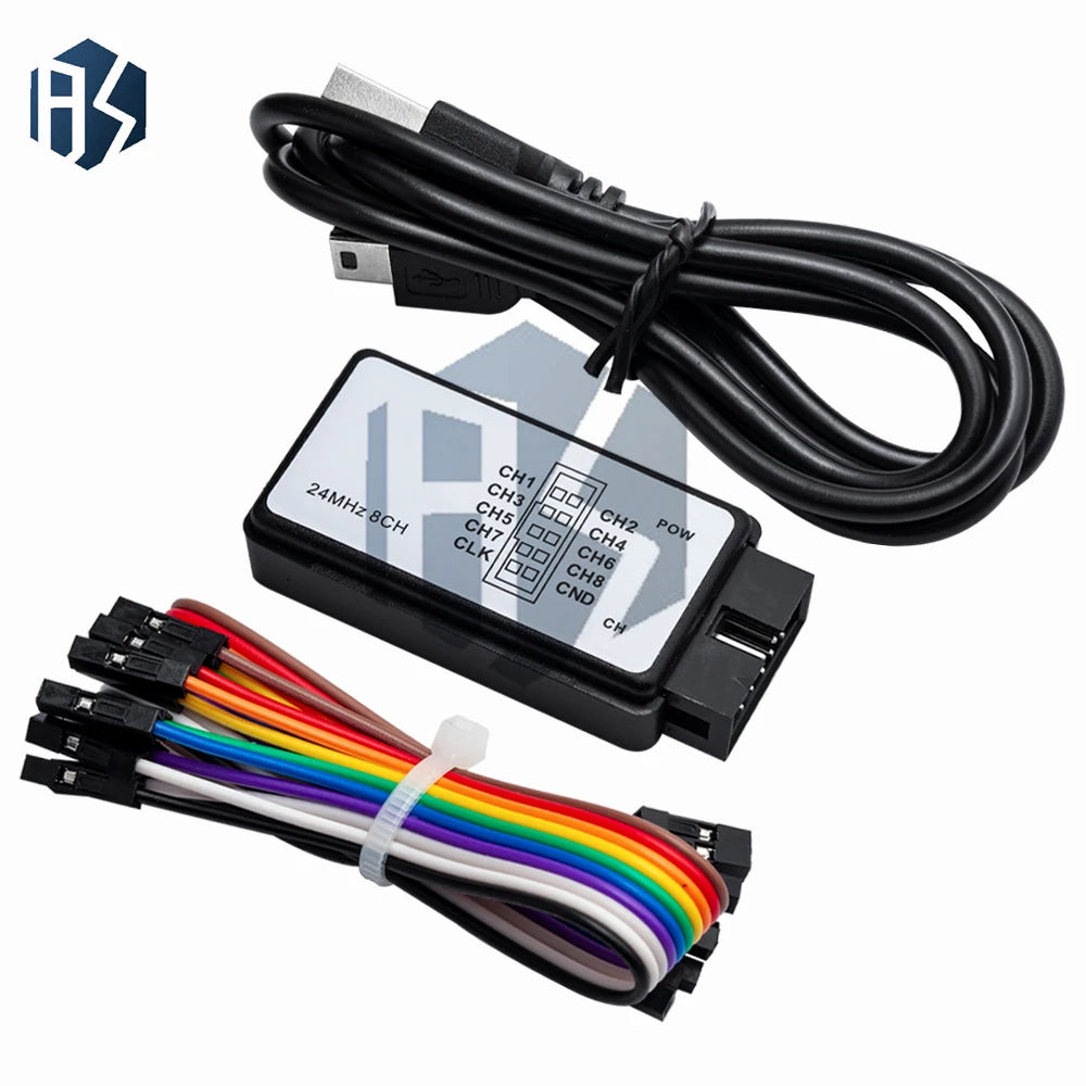 24MHz 8-Channel USB Debugger, High Speed 24M/Sec Debugging Tool for ARM FPGA Development Zpaxo