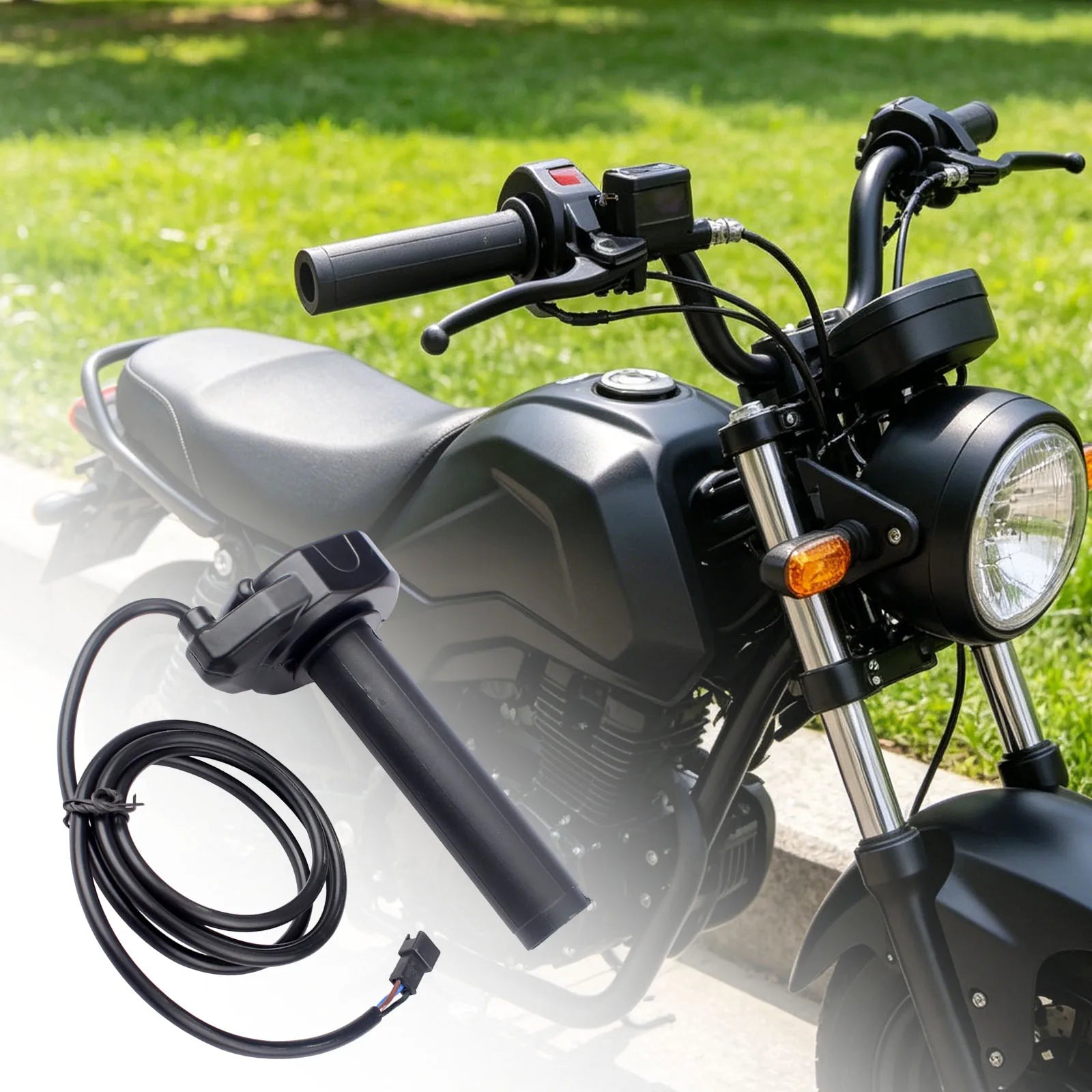 Motorcycle Throttle Grip Handlebar Accelerated Handle Throttle For Ridstar Q20 Electric Dirt Bike Parts Full Twist Throttle Grip Zpaxo