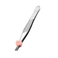 Eyebrow Tweezer Stainless Steel Beauty Clip Slant Tip Flat Trimming