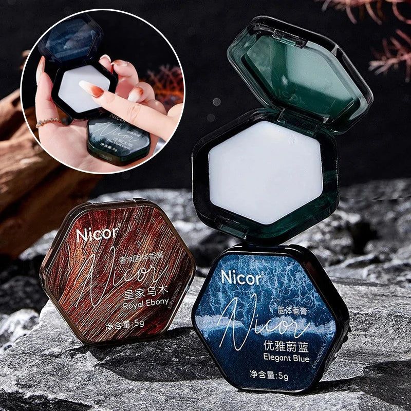 Men's Refreshing Long-lasting Solid Perfume Portable Mild Vanilla