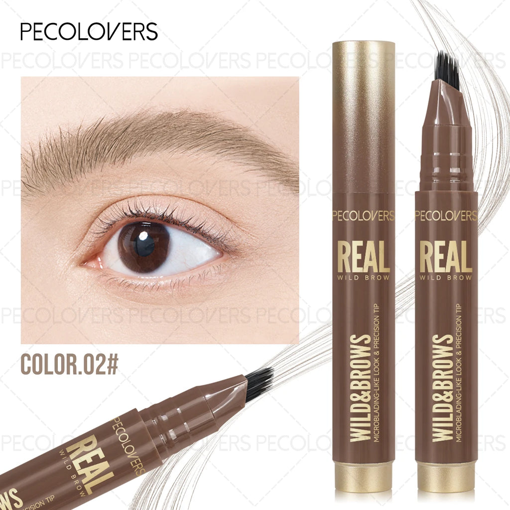 1PC Waterproof, Natural Wild Eyebrows, Hairline Complementary Color, Quick Application, Eyebrow Pencil, Christmas/Halloween Gift Zpaxo 02