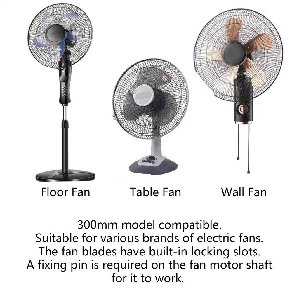 3 Leaves Replacement Floor Fan Blades Universal Propeller Table Stand