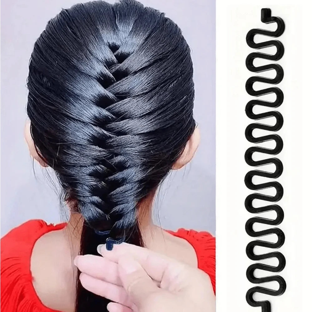 Magic Hairstyle Design Accessory Set Fish Bone Braid Tool DIY Braiding Braider for Elegant Ponytails Ideal Beauty Enthusiasts Zpaxo