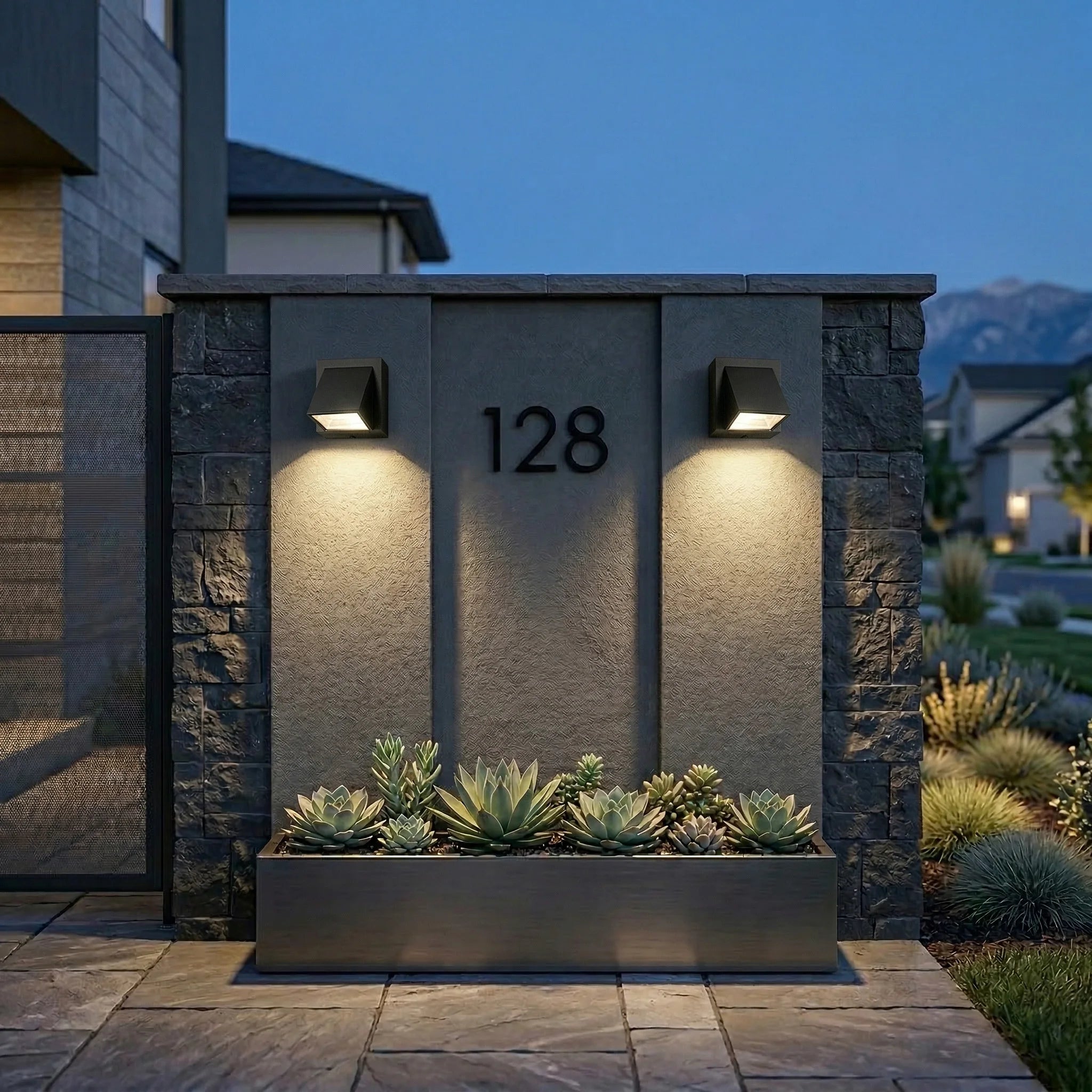 Outdoor LED Wall Light Waterproof IP65 Plastic Wall Sconce AC110V 220V Balcony Garden Porch Decorative Lighting Fixture for Home Zpaxo