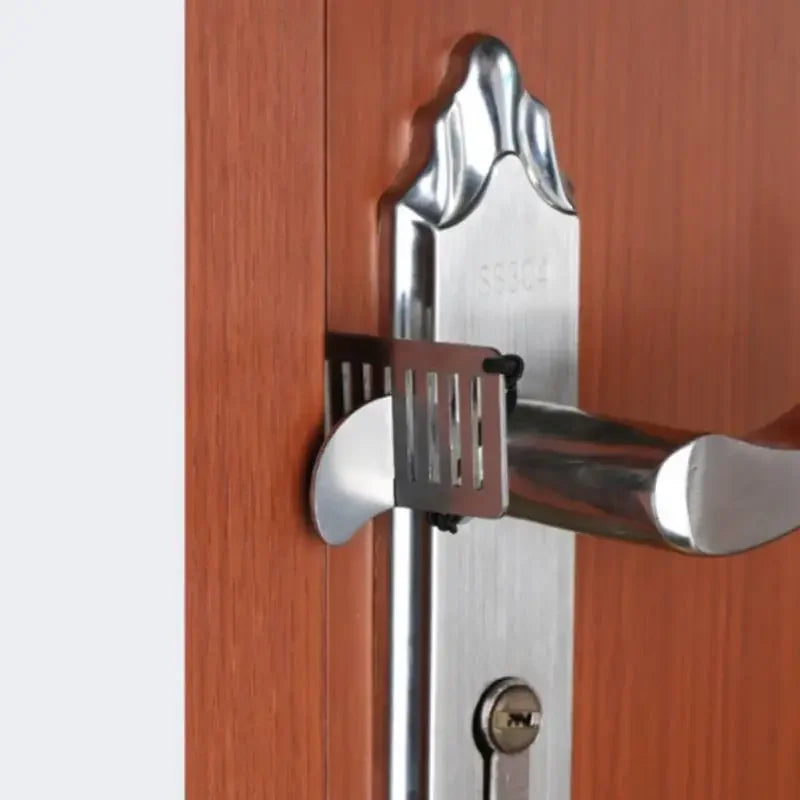 Portable Door Lock Punch-free Security Locker Safety Latches Metal