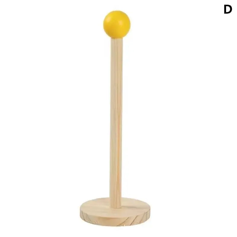 Wood Toilet Paper Holder No Drill Kitchen Storage Tissue Hanger Zpaxo D