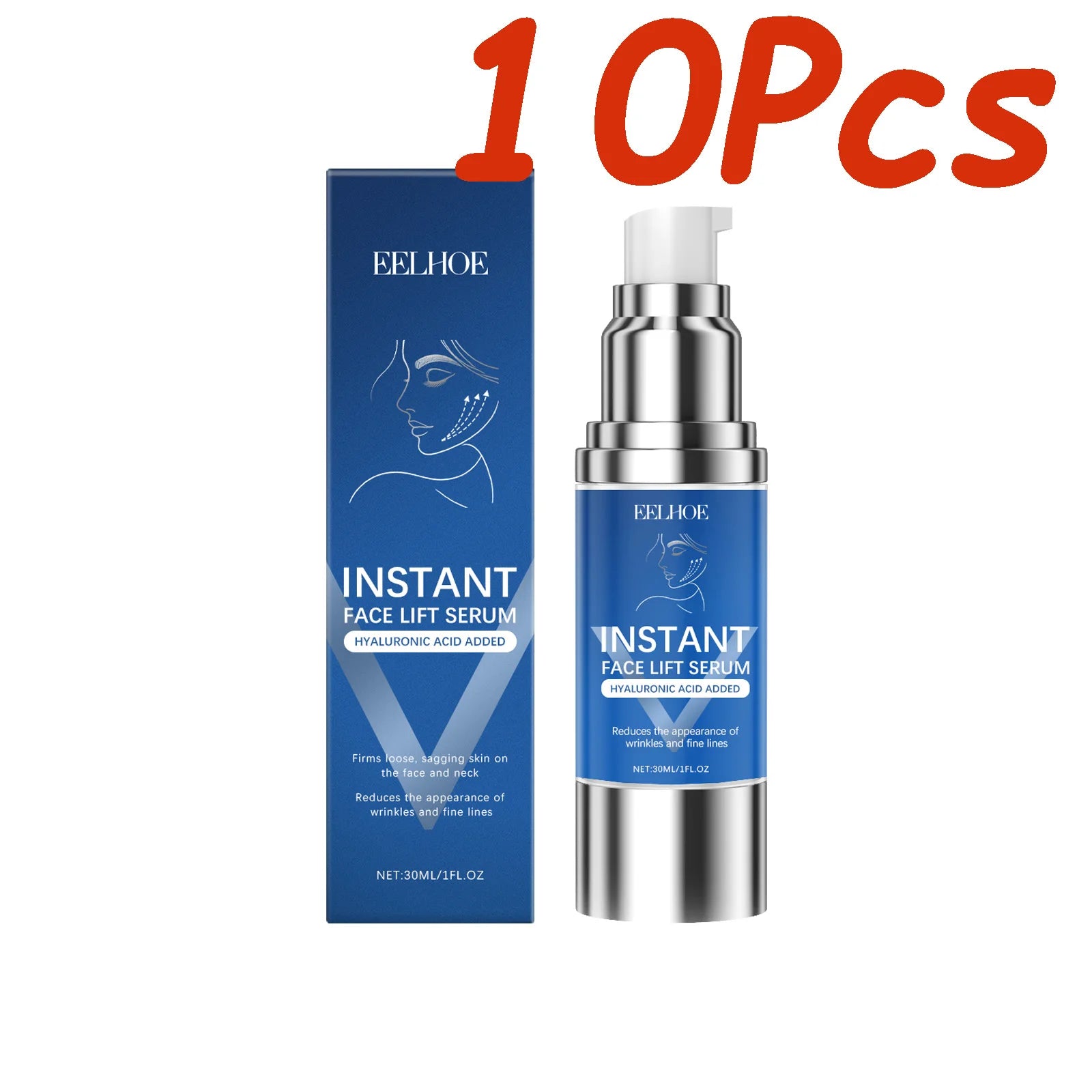 EELHOE Face Lifting Firming Serum | Anti-Wrinkle & Brightening Face Firming Serum Zpaxo 10 x 30ml Boxed