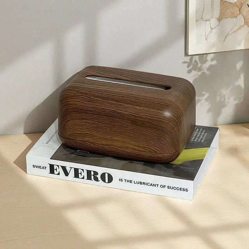 CMNew Chinese-style Simple Walnut Tissue Box Household Solid Wood