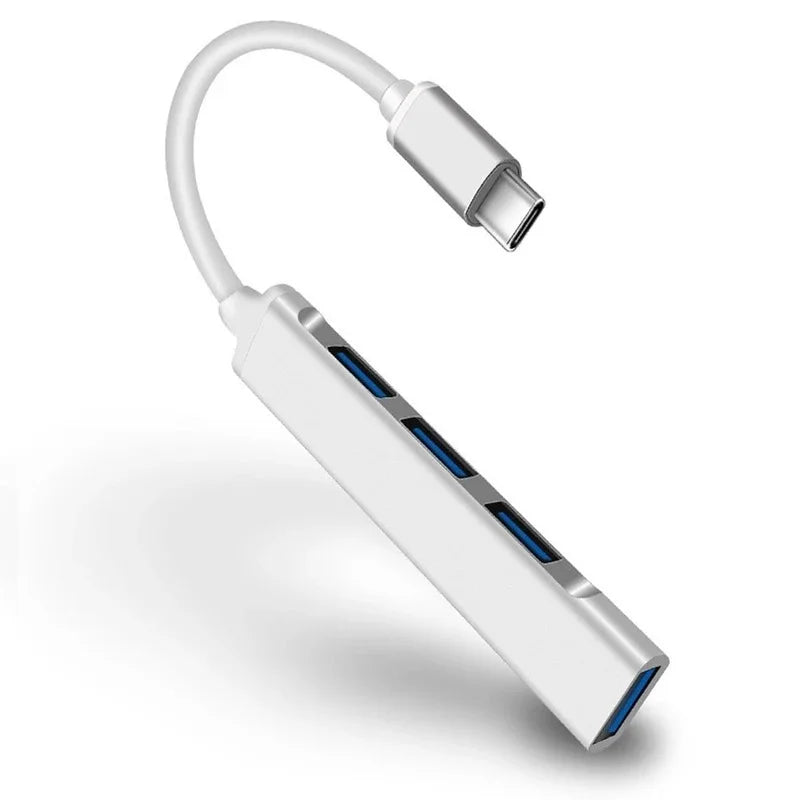 Type C Extender USB C HUB 4 Port Splitter Adapter OTG Docking Station Suitable For Mobile Macbook Pro 13 15 Air PC Laptop HUB Zpaxo