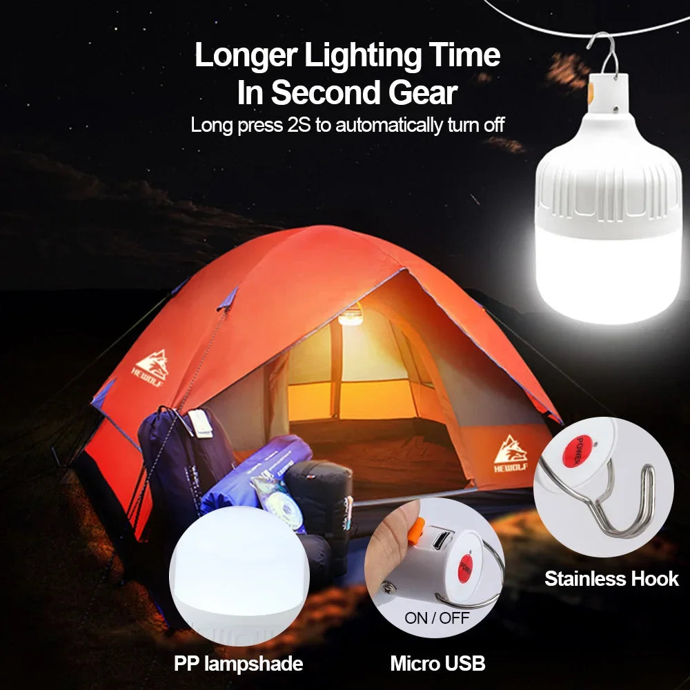 USB Rechargeable LED Camping Lantern | Portable Hanging Light
