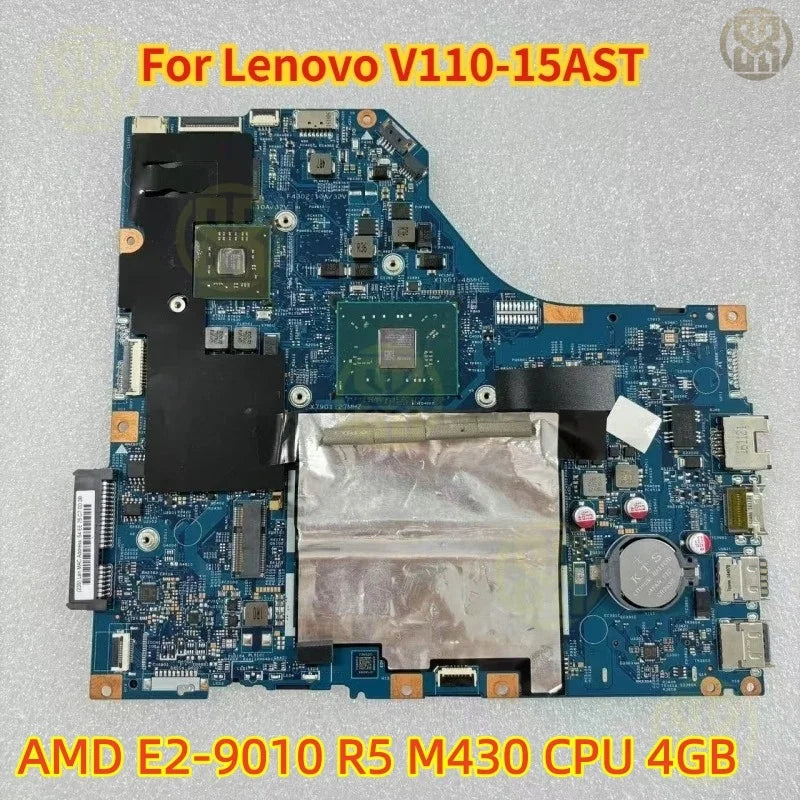 Lenovo V110-15AST Laptop Motherboard AMD E2-9010 R5 M430 CPU 4GB