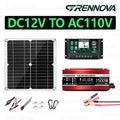 Grennova 1500W Off-Grid Pure Sine Solar Complete Set 30W Panel + Inverter + 60A MPPT Controller Real Power Emergency Home Backup Zpaxo 110V Kit