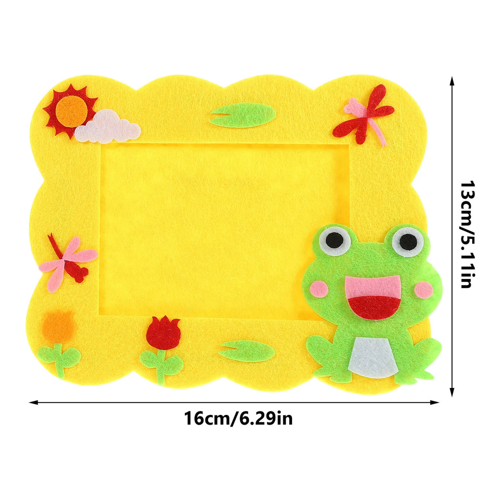 12Pcs DIY Picture Frame Craft Set Stable Desktop Photo Holders for Home Office Kids Creative Craft Projects Decoration