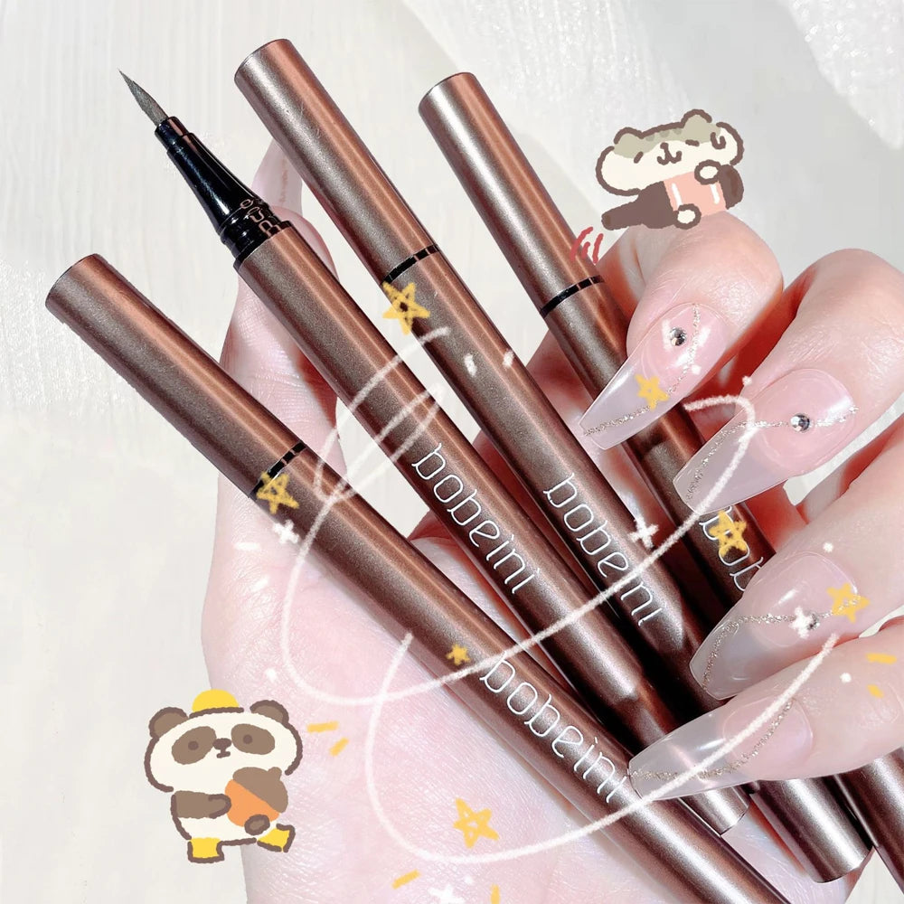 Bear Liquid Eyeliner Gel Pen Waterproof Non-smudging Novice Beginner Zpaxo