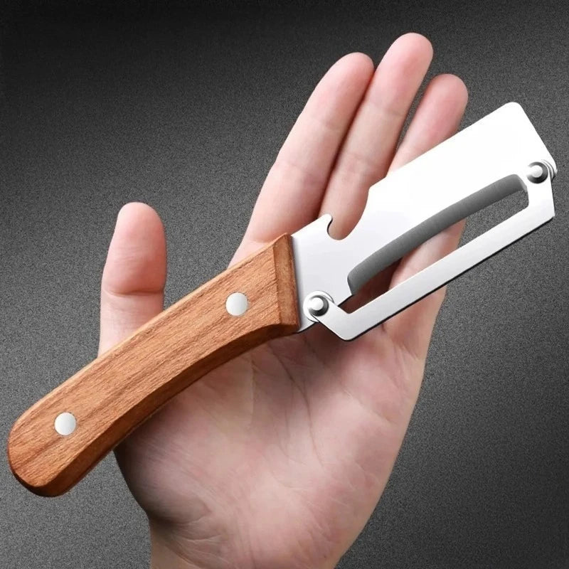 Stainless Steel Fruit & Vegetable Peeler with Bottle Opener Vegetable Peeler Zpaxo