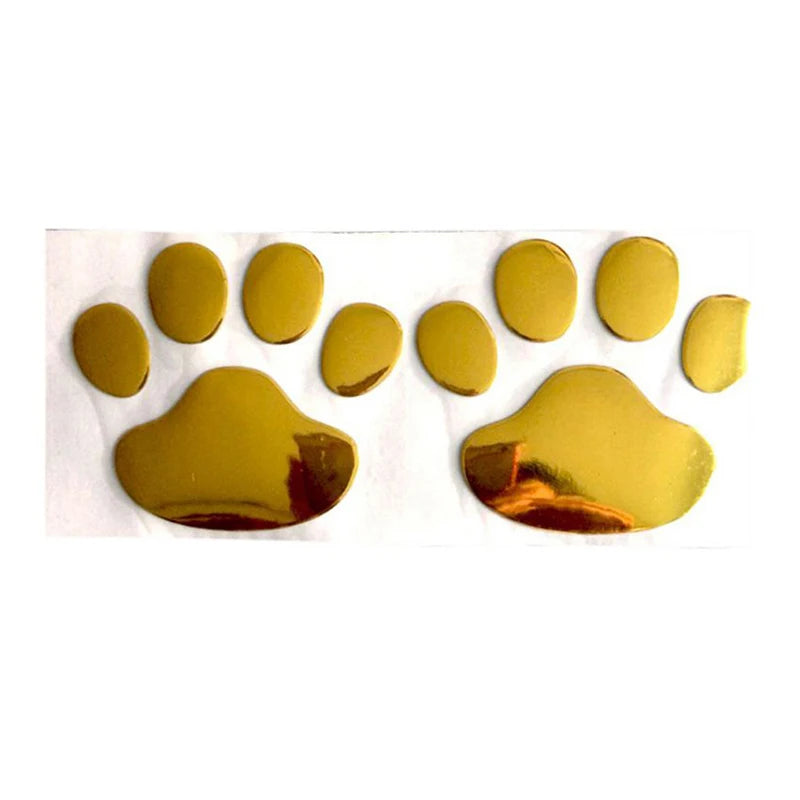 3D Paw Print Car Sticker – Dog & Cat Foot Decal Sheet