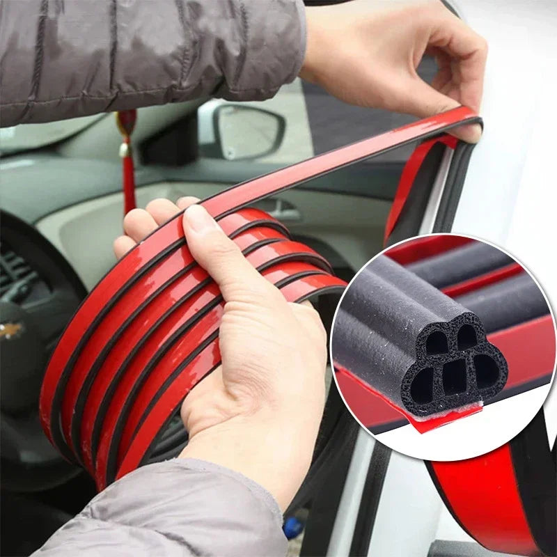 Car Soundproof Rubber Door Seal Sticker Self-adhesive Weather Strip