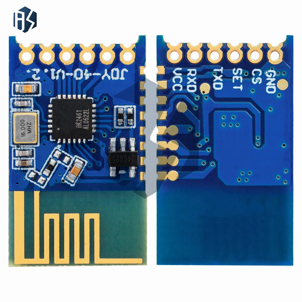JDY-40 2.4GHz Wireless Serial Module - TTL IO Transceiver for Arduino/Raspberry Pi, Low Latency Remote Control & IoT Projects (F Zpaxo