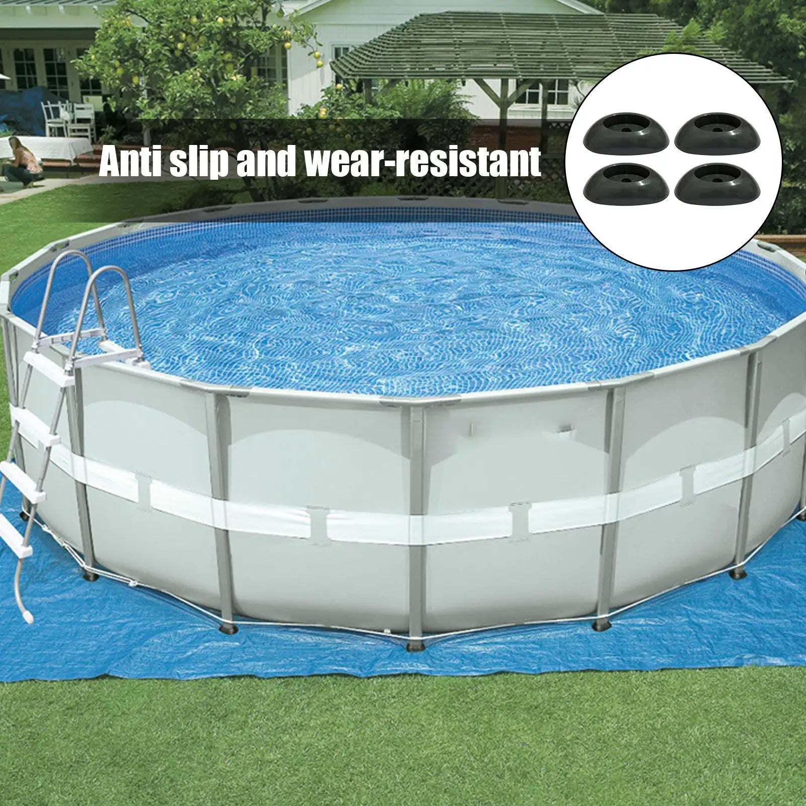 End Cap Leg Footings Coleman Steel Pools Designed Brown Models