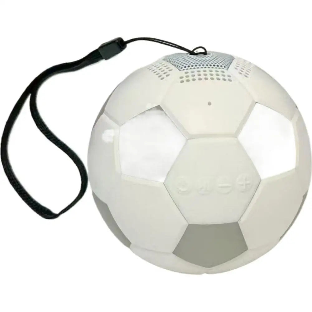 Football-Shaped RGB Bluetooth Speaker – 360° Surround Sound Portable Bluetooth Speaker Zpaxo white