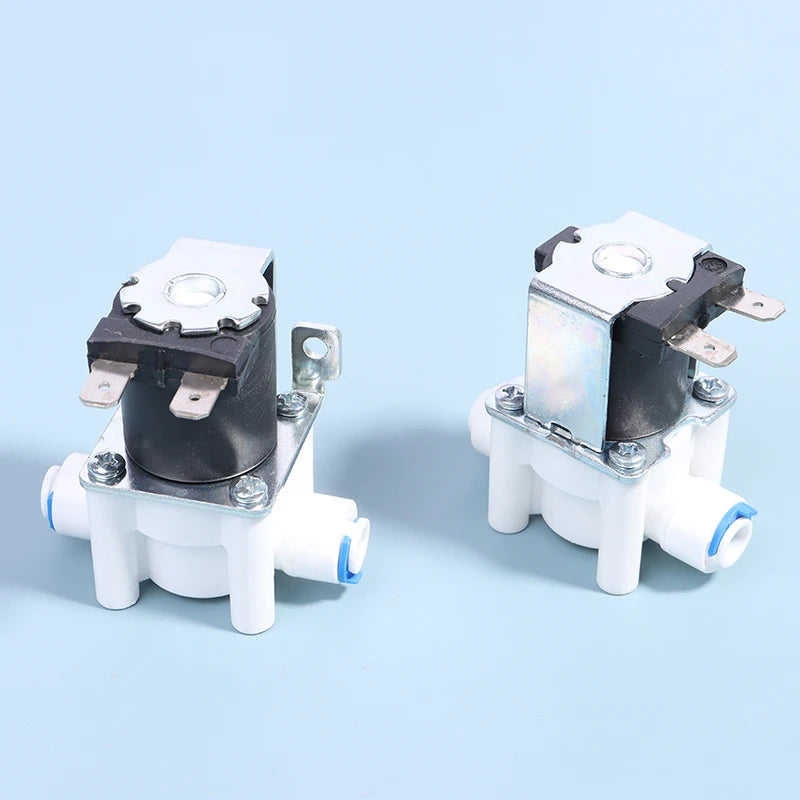 1PC Inlet solenoid valve 12V/24V pure water machine, water purifier, reverse osmosis 2-point quick connect valve switch Zpaxo