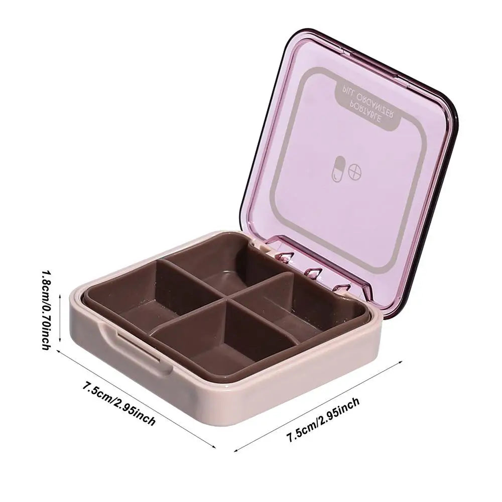 Travel Pill Box Portable Medicine Container Daily Storage Case Small Zpaxo Pink China Mainland