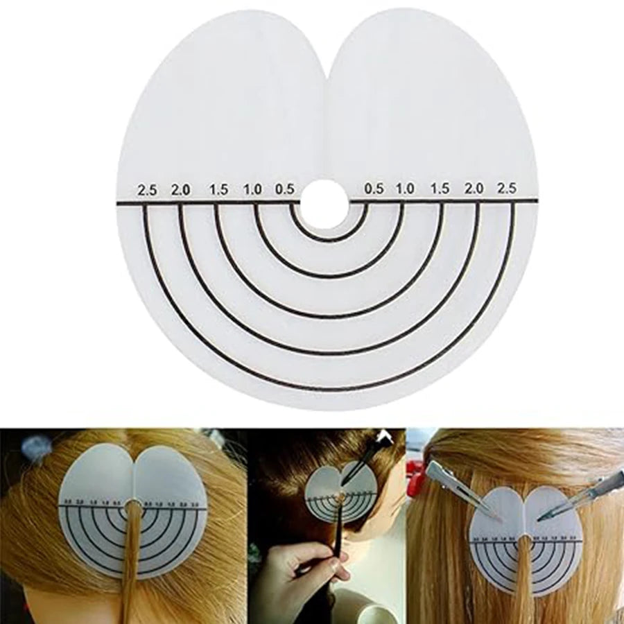 10- Heat Shield Guards Hair Extensions Clear PVC Scale Single Hole