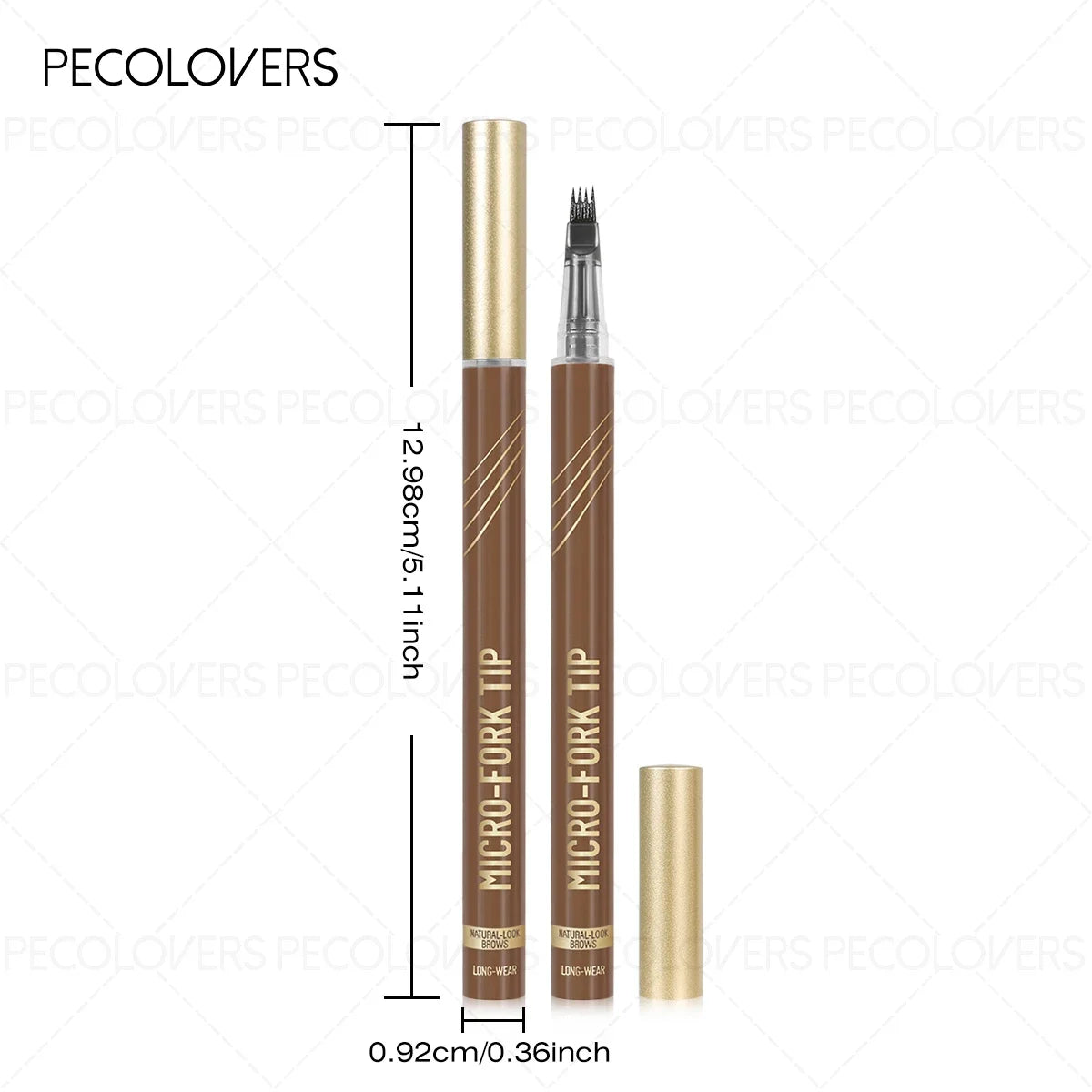 1PC Waterproof Eyebrow Pencil,Four-Tip Forked Design, for All Skin Types, Eyebrow Makeup Zpaxo