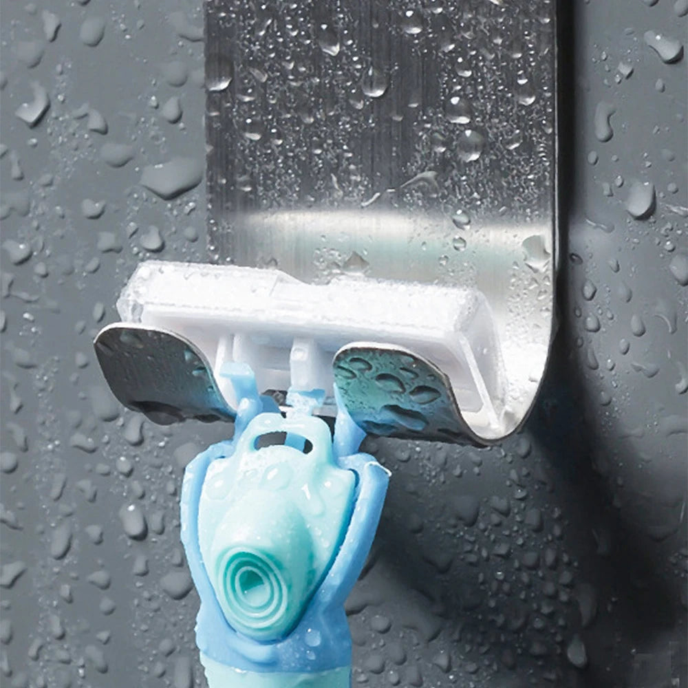 1pc Stainless Steel Razor Hook Wall Adhesive Shaving Shaver Shelf Storage Holder for Bathroom Kitchen Organizer Zpaxo