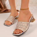 Women Sandals Open Toe Women Slippers 2025 Fashion Ladies Shoes Summer Plus Size Dress Sandals Elegant Designer High Heels Shoes Zpaxo Beige 41