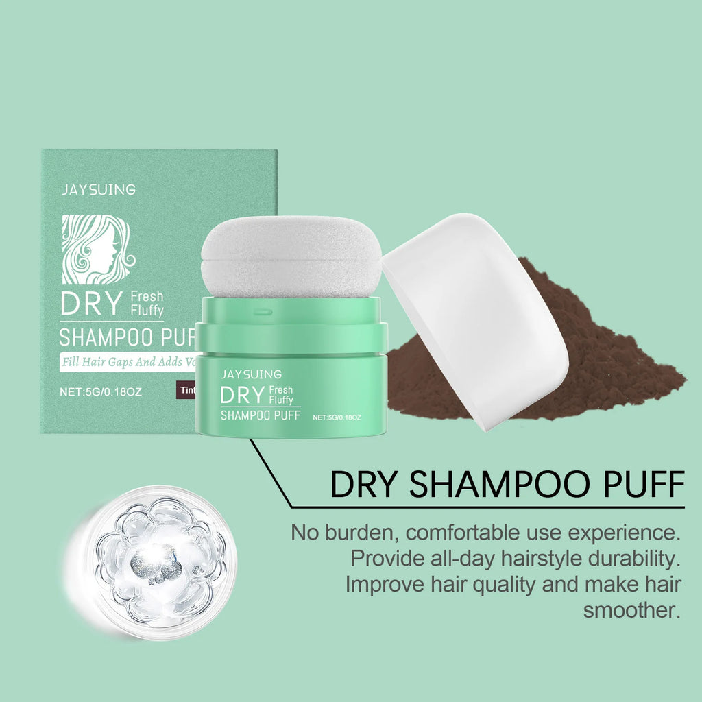 Matte Dry Shampoo Powder Puff – Instant Oil Control & Volume 5g Dry Shampoo Powder Zpaxo