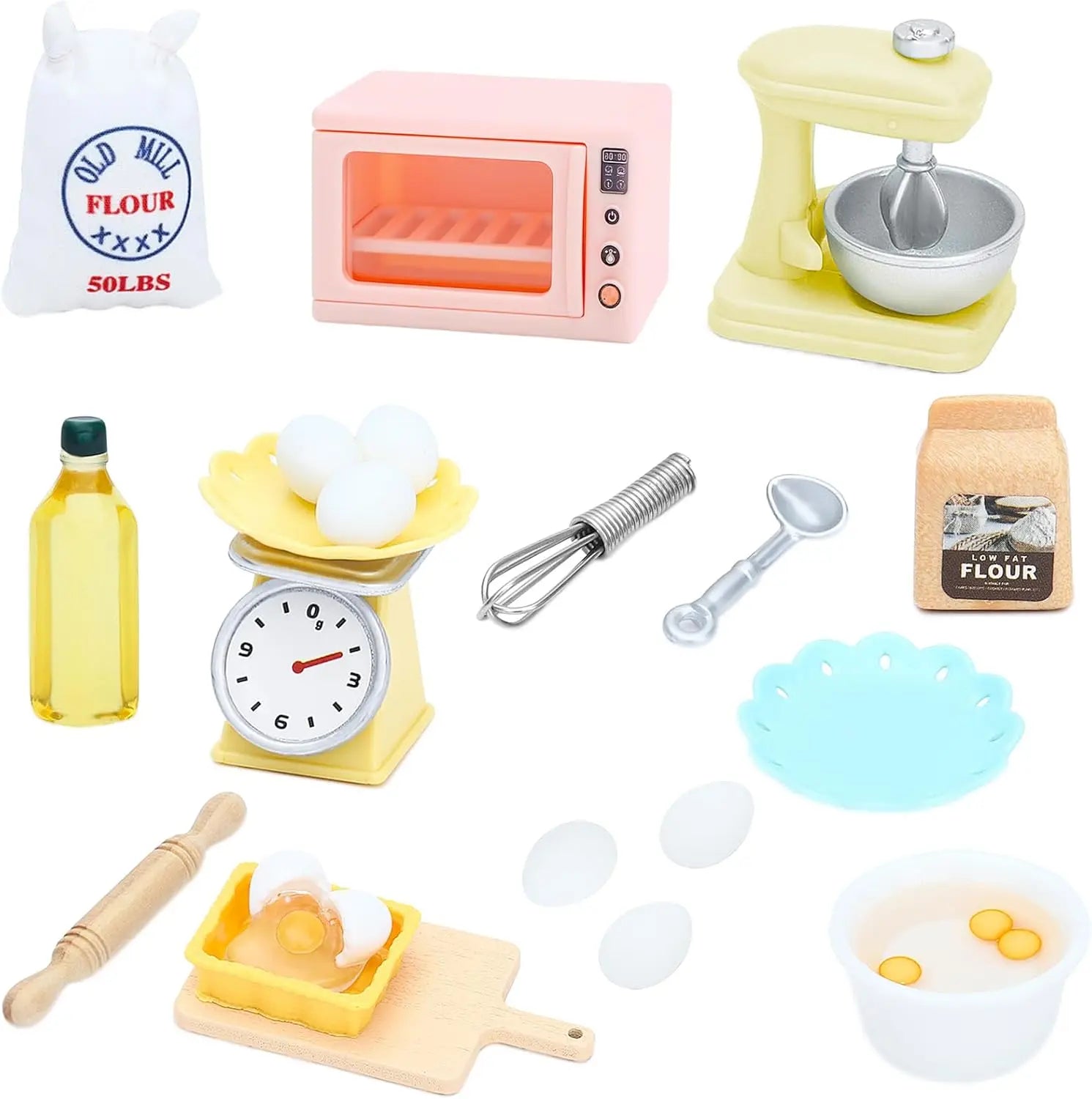Miniature Dollhouse Kitchen Accessories Realistic Play Food Toys Tiny