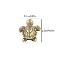 Vintage Brass Tortoise Figurines Metal Animal Sculpture Desktop Feng Shui Ornament Miniatures Antique Tea Pet Crafts Gifts Zpaxo A6