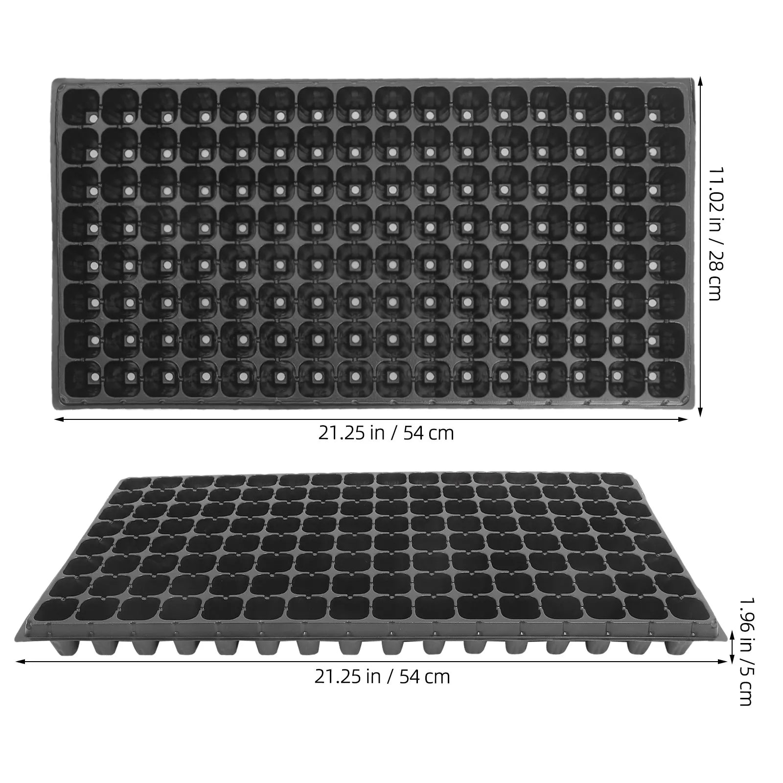 10Pcs Plastic Nursery Tray 128 Cells Sprout Plate Growing Tray for Garden DIY Bonsai Growing Container for Planters Zpaxo