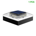 1/4PCS Solar Post Cap Lights Outdoor IP65 Waterproof 3 Color Modes Fence Topper Light For 4x4 Vinyl Wood Post Lighting Zpaxo 1PCS