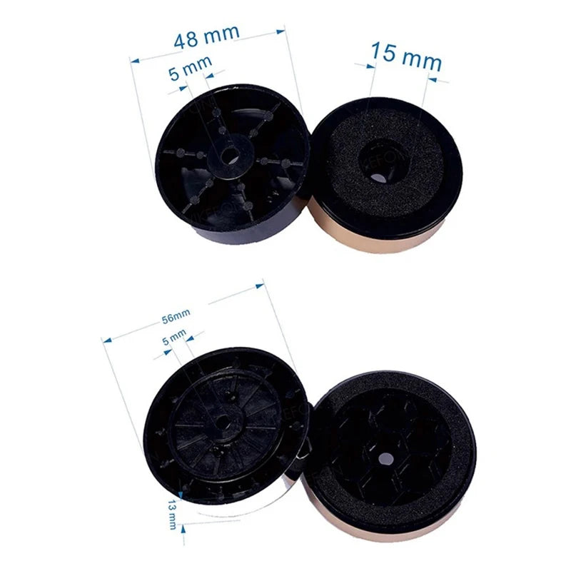 4Pcs/Set Speakers Repair Parts DIY For Home Theater Sound System Speaker Audio Active Speakers Shock Absorbing Pads Accessories Zpaxo