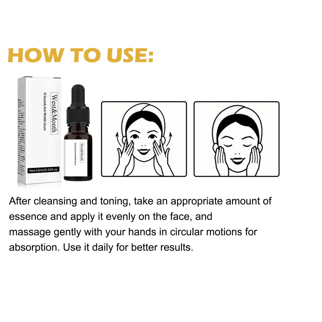 Anti Wrinkle Instant Remover Anti-wrinkle Serum Face Neck Forehead Zpaxo
