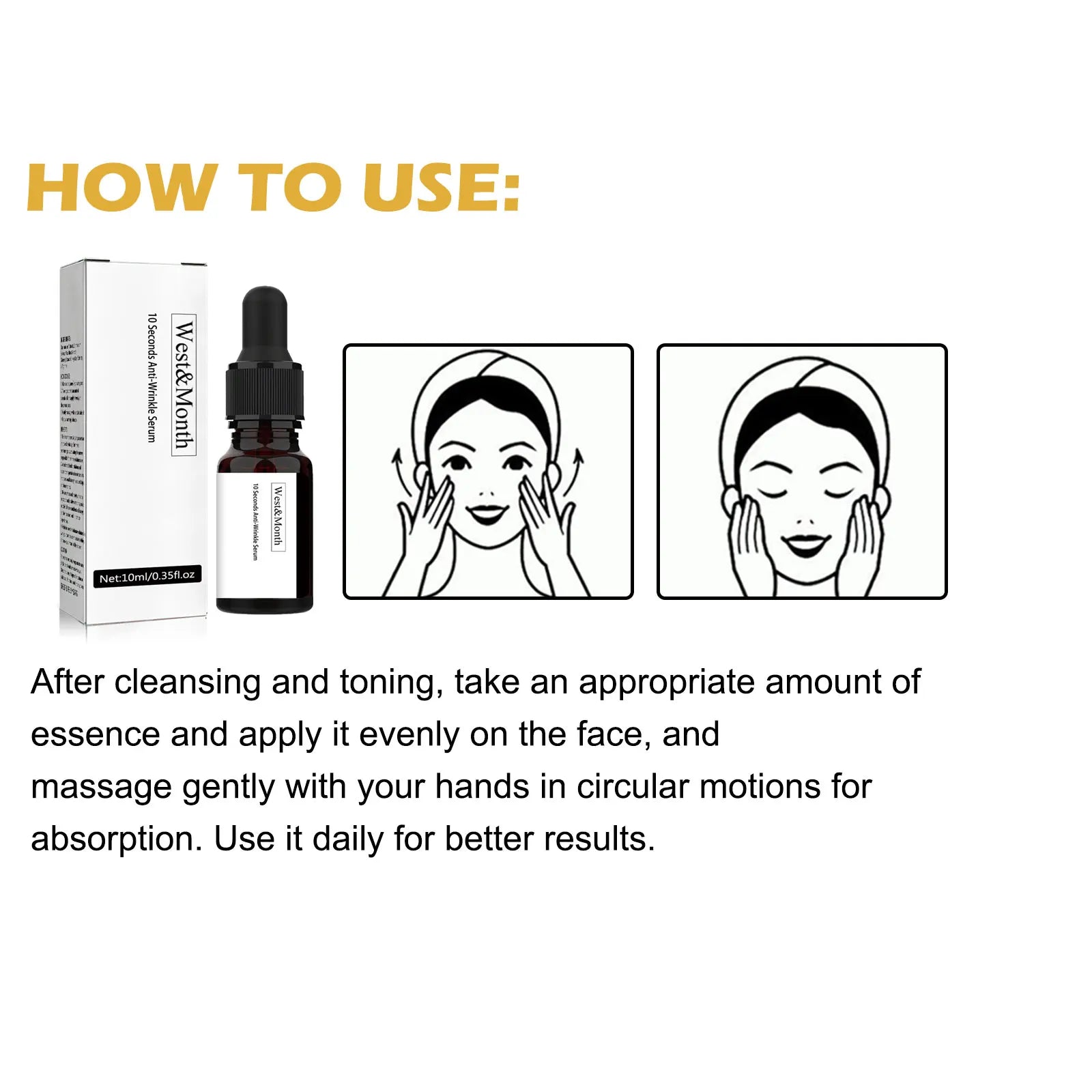 Anti Wrinkle Instant Remover Anti-wrinkle Serum Face Neck Forehead Zpaxo