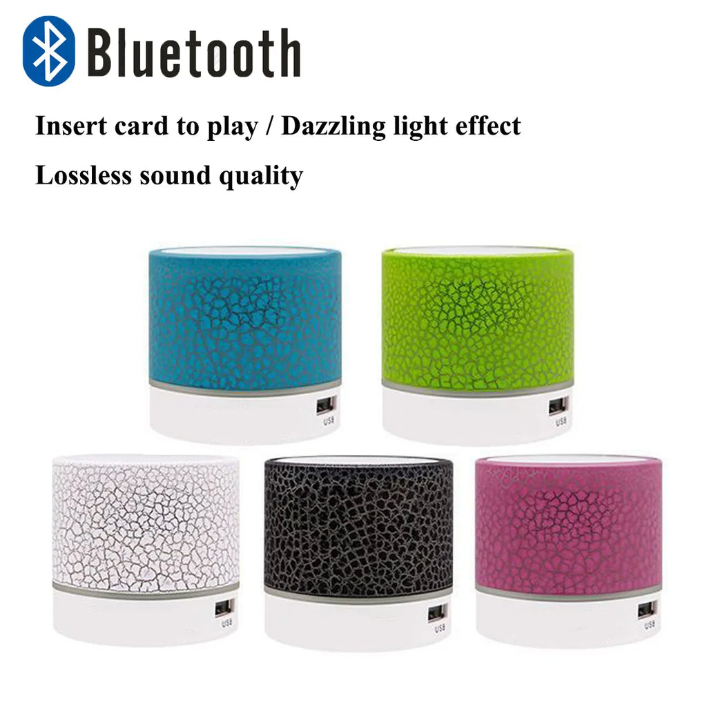Mini Portable Car Audio A9 Dazzling Crack LED Wireless Bluetooth 4 1 Zpaxo