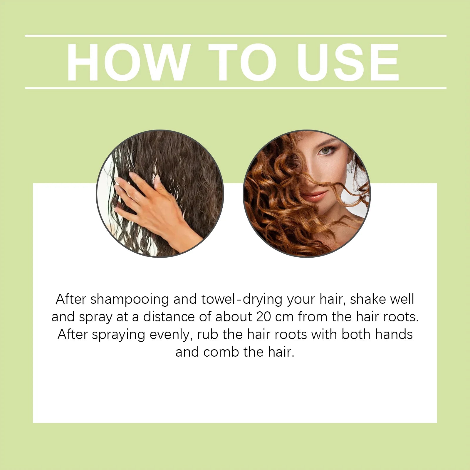 Natural Hair Care Spray Volumizing Smooth Shiny Moisturizing Anti-Frizz Hair Spray for Damaged Hair Easy Styling Conditioner Zpaxo