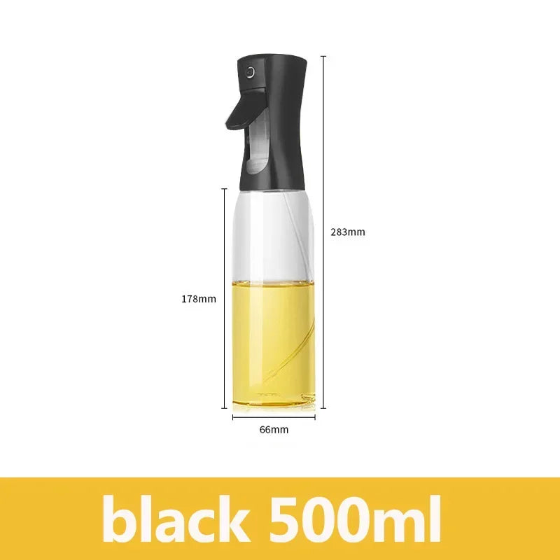 200/300/500ML Oil Spray Bottle Fitness Barbecue Spray Oil Dispenser Kitchen Oil Spray Bottle Cooking Olive Oil Sprayer Zpaxo 500ml black