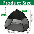 Shade Tent for Plants Pop Design Mesh Awning Tent Outdoor Plant Shade Bird Barrier for Garden Patio Cage Outdoor Backyard Zpaxo Black China Mainland