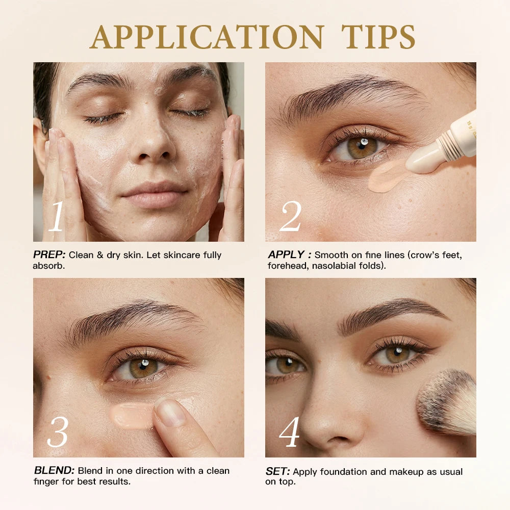 Line Smoother Primer Tinted Fine Line Blurring Pore Minimizer With Vitamin C Niacinamide For Mature Skin Zpaxo