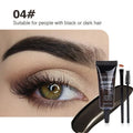 4 Colors Natural Liquid Dyeing Eyebrow Cream Professional Waterproof