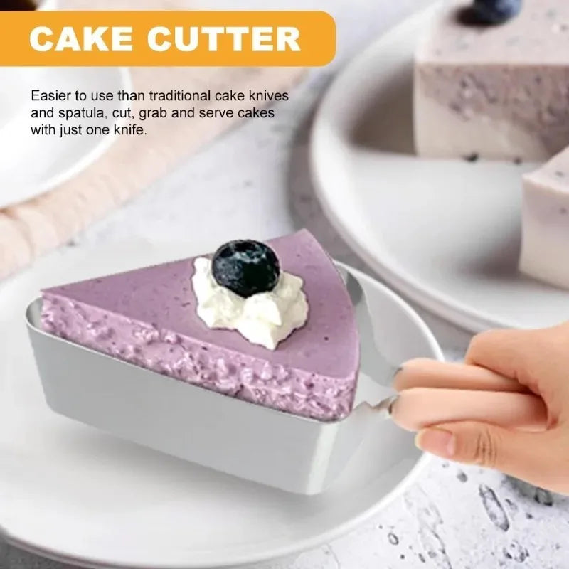 Triangular Stainless Steel Cake Slicer & Cutter Tool