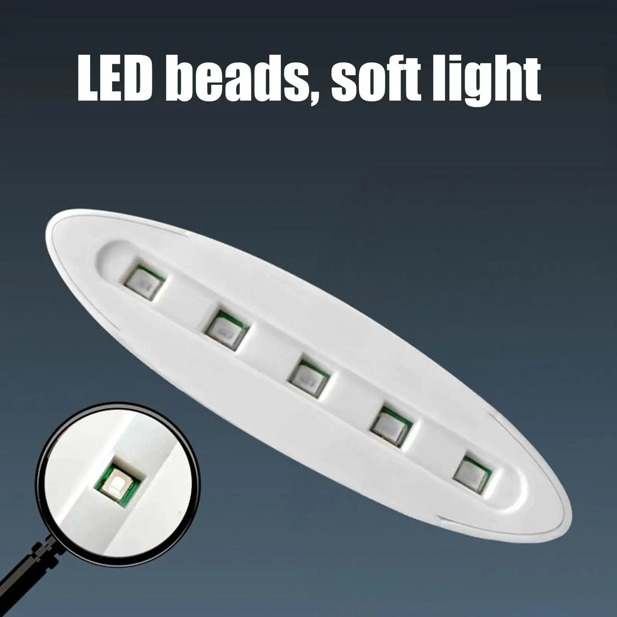 LED UV Lamp Beads Fast Curing LED UV Light Lamp Beads Manicure Accessories with Type-C Port for Gel Nails Home Salon Use Zpaxo