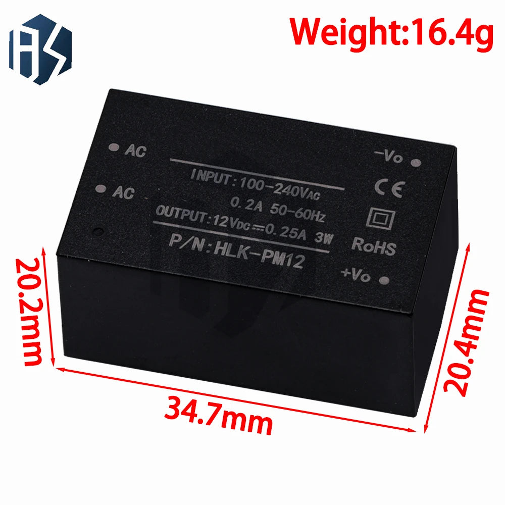 HLK-PM01 HLK-PM03 HLK-PM12 AC-DC 220V 5V 3 3V 12V Mini Power Supply Zpaxo