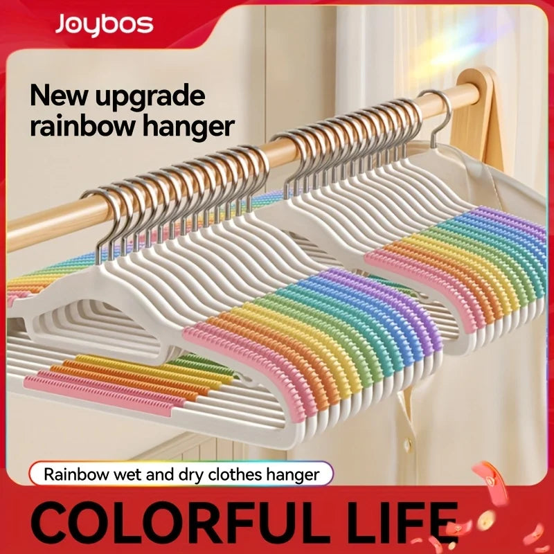 7 14 Heavy-duty Plastic Clothes Hangers Shoulder Protection Non-slip