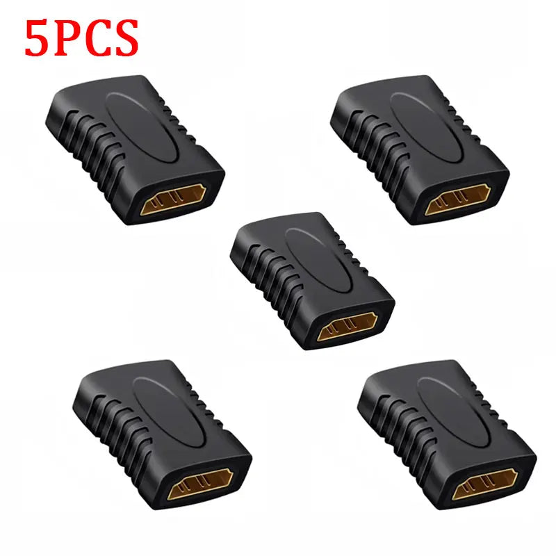 1-5PCS 4K Extender Female To Female Converter Extension Adapter For Monitor Display Laptop PS4/3 PC TV Hdmi Cable Extension Zpaxo 5 PCS