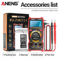 AC DC Voltage Current Tester Red Multimeter Digital Backlit Easy